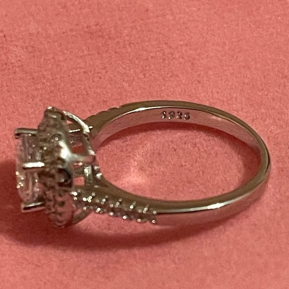 S925 Silver Wedding Ring For Women Charms Princess - Picture 6 of 6